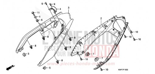 REAR COWL CBF125MA de 2010
